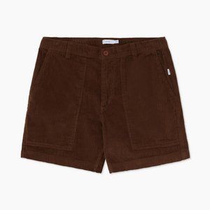 Onia Jumbo Corduroy Expedition Shorts in Bison